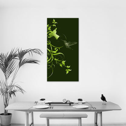 kolibri bild als mockup in einer esszimmer situation