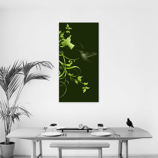 kolibri bild als mockup in einer esszimmer situation